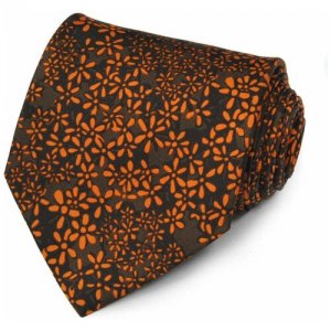 Модный галстук в цветочек 837283 Christian Lacroix. Цвет: оранжевый