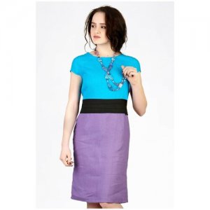 Платье Settys collection 1107 Setty'S. Цвет: фиолетовый/голубой