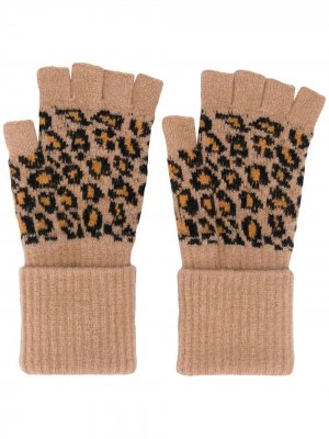 Перчатки с леопардовым принтом Paul Smith. Цвет: нейтральные цвета