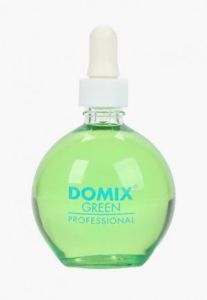 Масло для ногтей и кутикулы Domix OIL FOR NAILS and CUTICLE  Авокадо. Цвет: зеленый