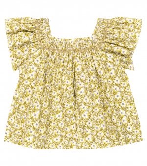 Блузка Carlie с цветочным принтом , желтый Bonpoint