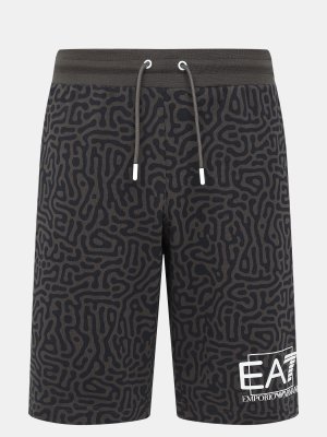 Шорты EA7 Emporio Armani. Цвет: мультиколор