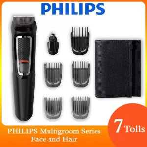 Гибридный электрический триммер MG3720 / 15, бритва, набор для ухода за мужчинами, 7 инструментов, машинка бритья, волосы, борода, усы, брови Philips