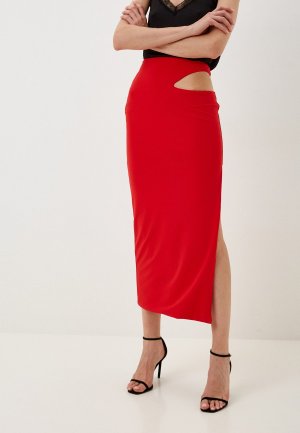 Юбка DL Dress. Цвет: красный