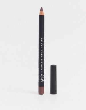 Матовый карандаш для губ – Suede (Brooklyn Thorn)-Фиолетовый цвет NYX Professional Makeup