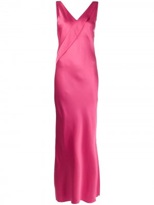Длинное вечернее платье без рукавов Helmut Lang. Цвет: розовый