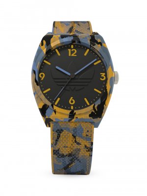 Часы с камуфляжным принтом из смолы adidas, желтый Adidas