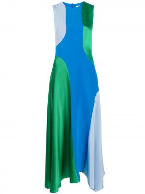 Платье в стиле колор-блок Chinti and Parker. Цвет: синий