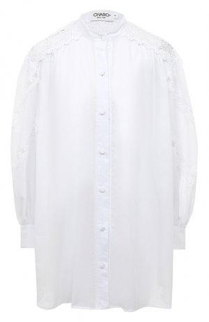 Хлопковая блузка Charo Ruiz Ibiza. Цвет: белый