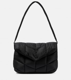 Стеганая сумка через плечо Puffer среднего размера , черный Saint Laurent
