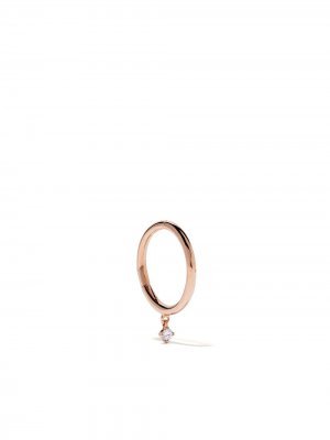 Серьга-кольцо из розового золота с бриллиантами Vanrycke. Цвет: розовый