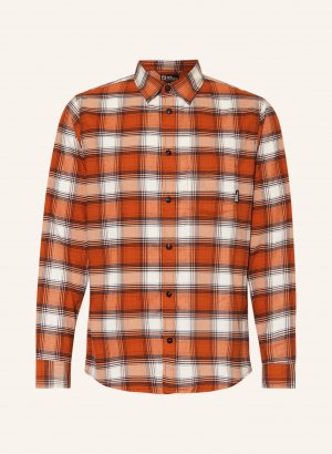 Рубашка WANDERWEG aus Flanell, темно-оранжевый Jack Wolfskin
