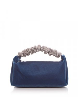 Мини-клатч с украшением в виде резинки для волос , цвет Blue Alexander Wang