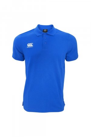Рубашка-поло из пике с короткими рукавами Waimak, синий Canterbury