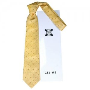 Светло-золотистый галстук 58160 Celine. Цвет: золотистый