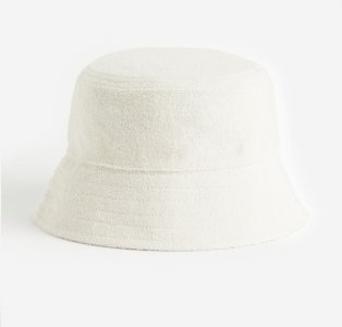 Панама Terry Bucket Hat, белый H&M