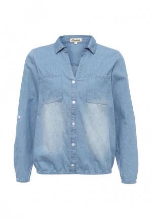 Рубашка джинсовая Bruebeck BR028EWQBG47. Цвет: голубой