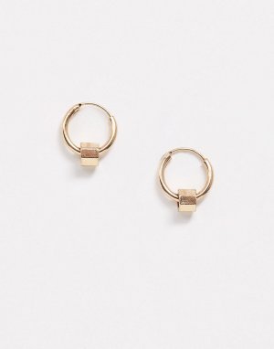 Серьги-кольца -Золотой Icon Brand