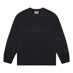 Толстовка Fear of God Essentials SS20 Long Sleeve Sweater Black, черный