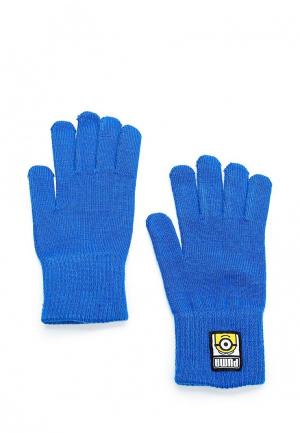 Перчатки PUMA Minions gloves. Цвет: синий