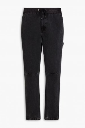 Зауженные джинсы из денима со вставками-ракушками , черный Frame