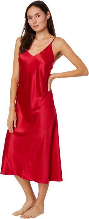 Гламурное атласное платье , цвет Brocade Red Natori