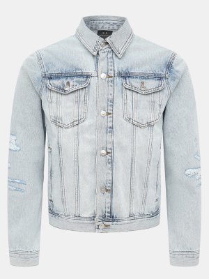Джинсовые куртки Armani Exchange. Цвет: голубой