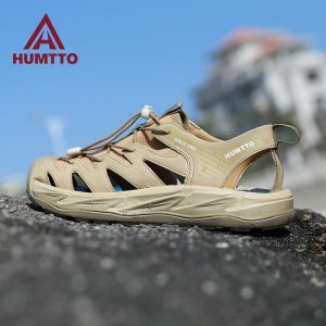 Мужские сандалии, летняя пляжная мужская обувь, дышащие уличные забродные быстросохнущие походные кроссовки HUMTTO