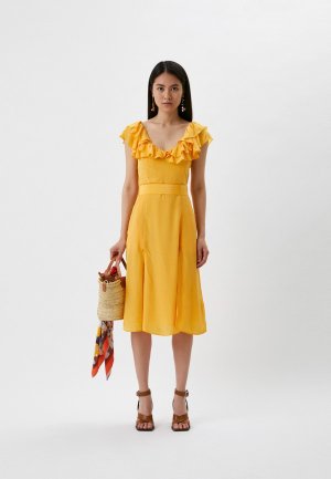 Платье French Connection. Цвет: желтый