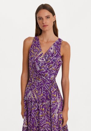 Летнее платье Lacaide Sleeveless Day Dress , цвет purple/yellow/cream Lauren Ralph