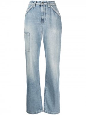 Multi-pocket straight leg jeans RtA. Цвет: синий