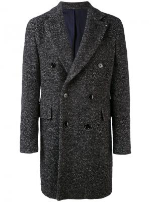 Двубортное пальто Mp Massimo Piombo. Цвет: none