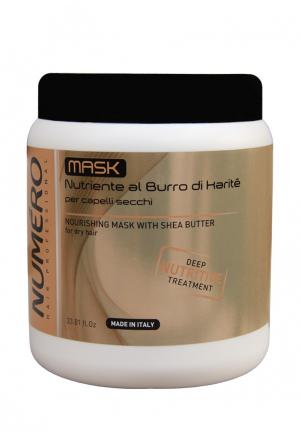Маска для волос Brelil Professional Numero Shea Butter. Цвет: бежевый