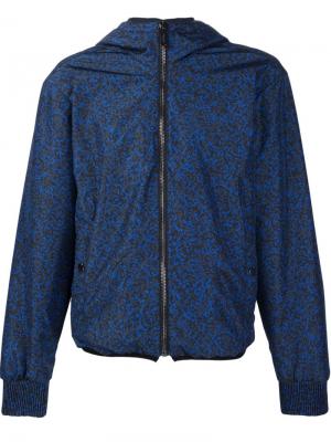 Куртка ветровка на молнии Calvin Klein Collection. Цвет: синий