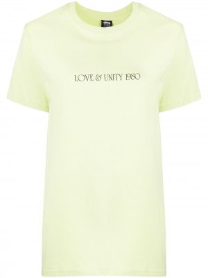 Baroque-print T-shirt Stussy. Цвет: зеленый