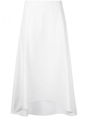 Асимметричная юбка Astraet. Цвет: белый