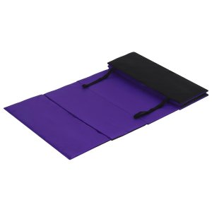 Коврик гимнастический детский 145 х 50 см, толщина 1 цвет черный/фиолетовый Grace Dance. Цвет: фиолетовый, черный