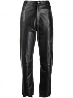 Укороченные брюки со вставками Manokhi. Цвет: черный