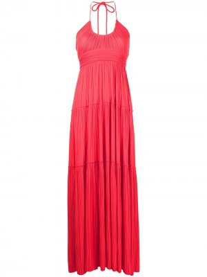 Платье макси Cecelia с вырезом халтер A.L.C.. Цвет: красный