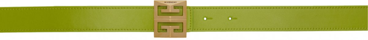 Зеленый двусторонний ремень 4G Givenchy