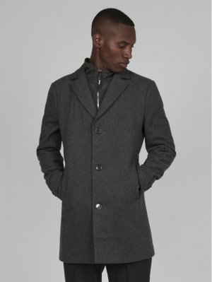 Шерстяное пальто обычного кроя, серый Matinique
