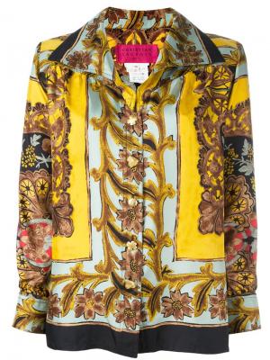 Блузка с принтом в стиле барокко Christian Lacroix Vintage. Цвет: многоцветный