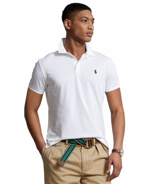 Мужская рубашка поло узкого кроя birdseye на заказ , белый Polo Ralph Lauren
