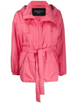 Куртка-дождевик с капюшоном Weekend Max Mara. Цвет: розовый