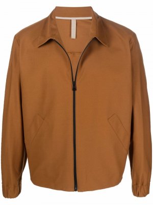 Куртка-рубашка на молнии Harris Wharf London. Цвет: коричневый