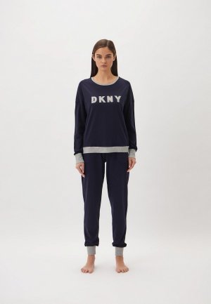 Костюм домашний DKNY New Signature. Цвет: синий