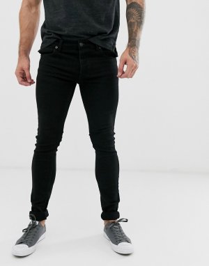 Черные супероблегающие эластичные джинсы -Черный French Connection