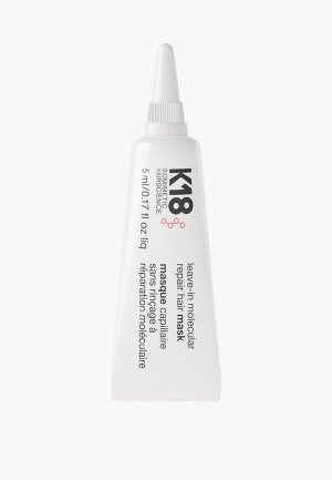 Маска для волос K18 молекулярного восстановления волос, 5 мл. Цвет: прозрачный