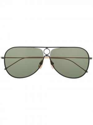 Солнцезащитные очки-авиаторы TB115 Thom Browne Eyewear. Цвет: черный