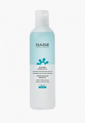 Масло для лица Babe Laboratorios очищающее, мицеллярное, снятия макияжа, двухфазное, 250 мл. Цвет: прозрачный